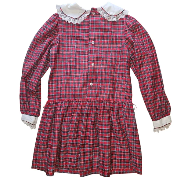 slim fit dress slacks Vintage Polly Flinders Smocked Navy Dress main image 1